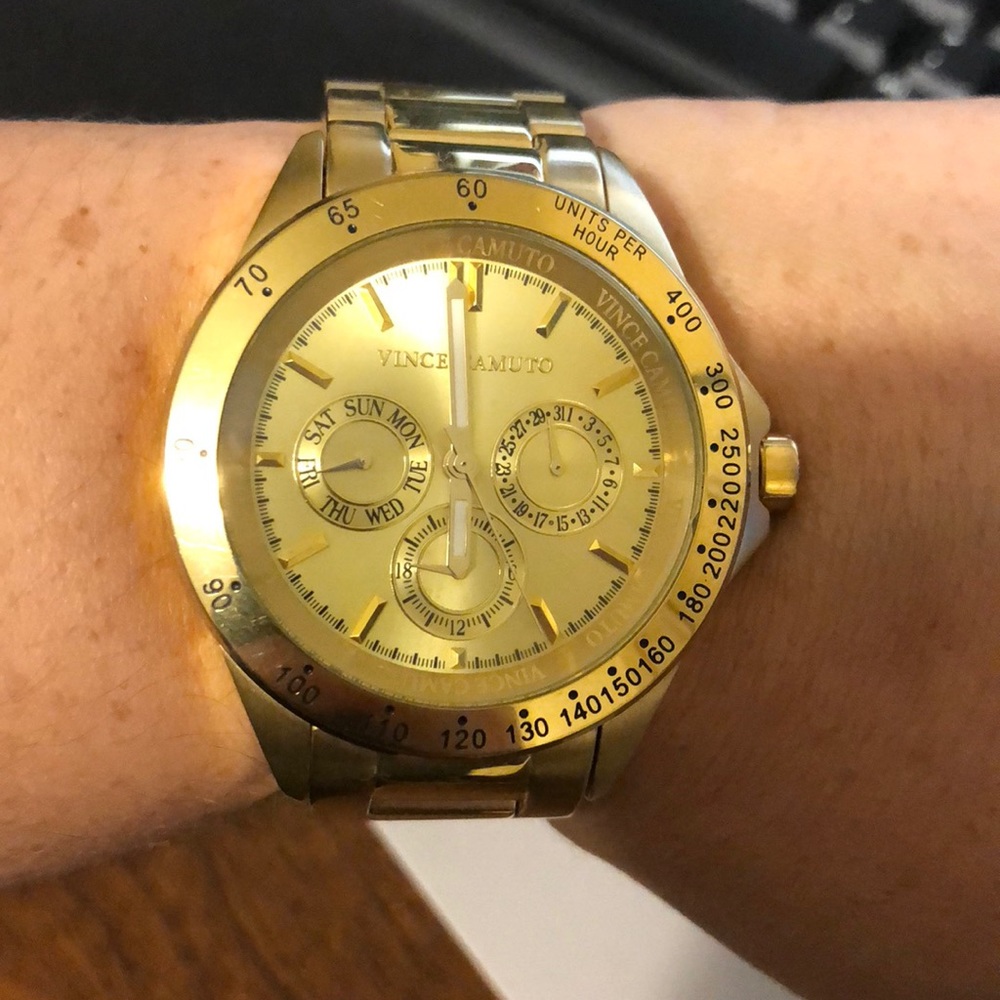 Vince Camuto gold watch